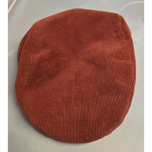 Rust Corduroy Newsboy Cap Large Lined vintage - Picture 5 of 6